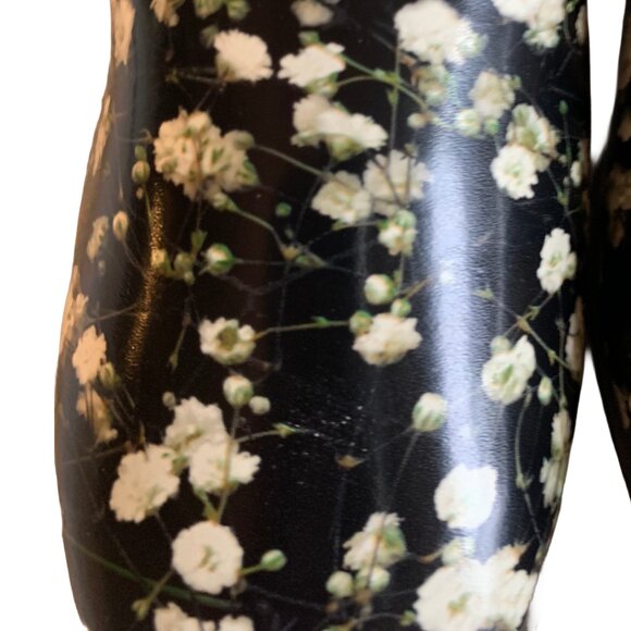 LUCKY BRAND Womens' Black Floral Cristley Leather Slip-On Mules Size 5.5 - Picture 6 of 7